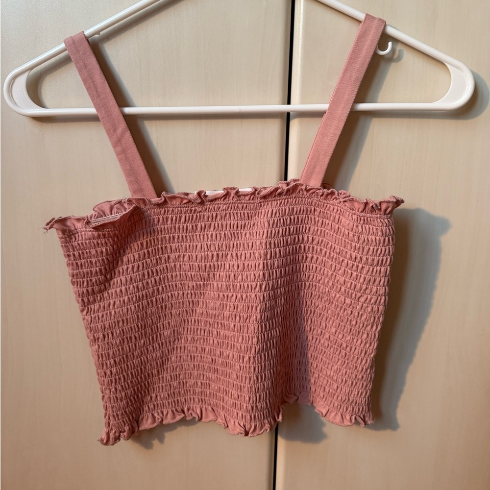 Double Zero Pink Ruffled Top - Picture 2 of 3
